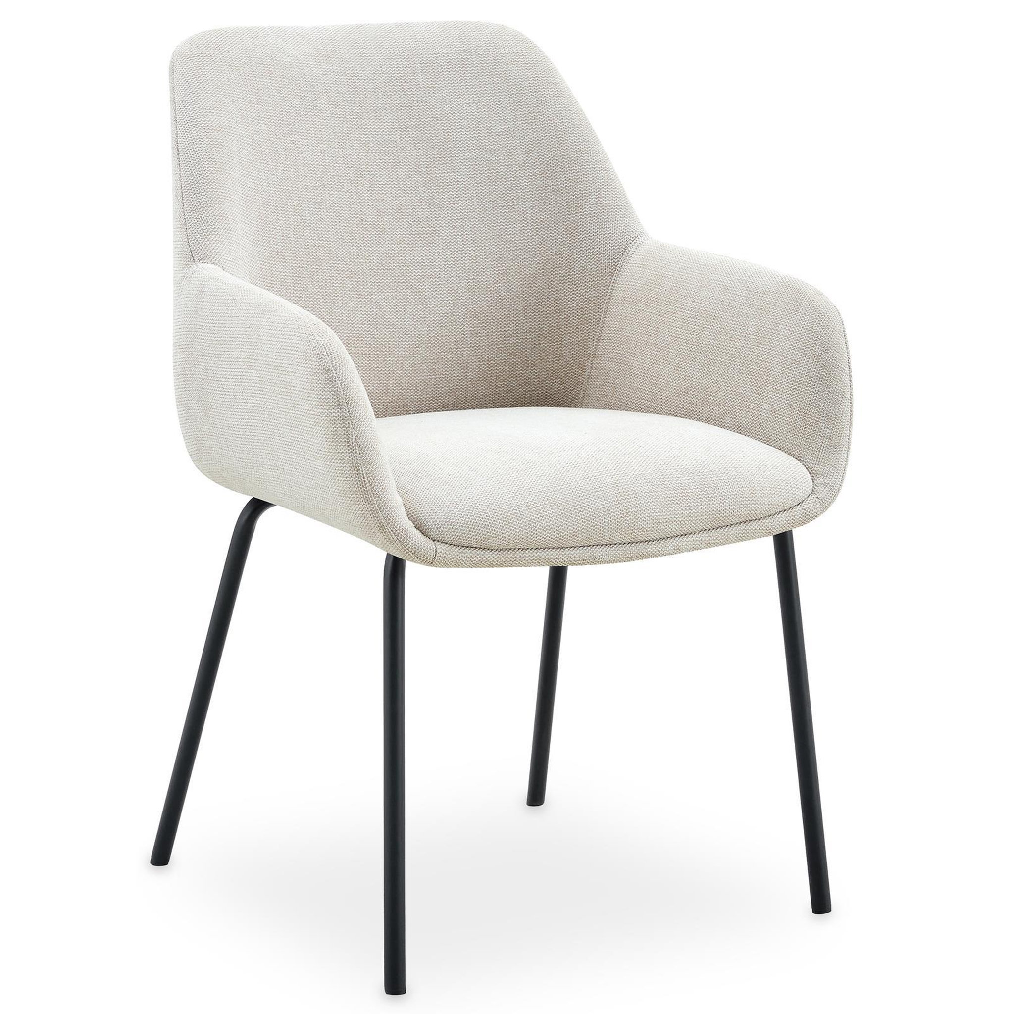 Voir la diapositive 3 : IDIMEX Lot de 2 chaises tursi de salle à manger en tissu