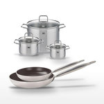 ELO Lot Poêles 28/32cm & Faitouts 16/20/26cm Elo Bistro Line