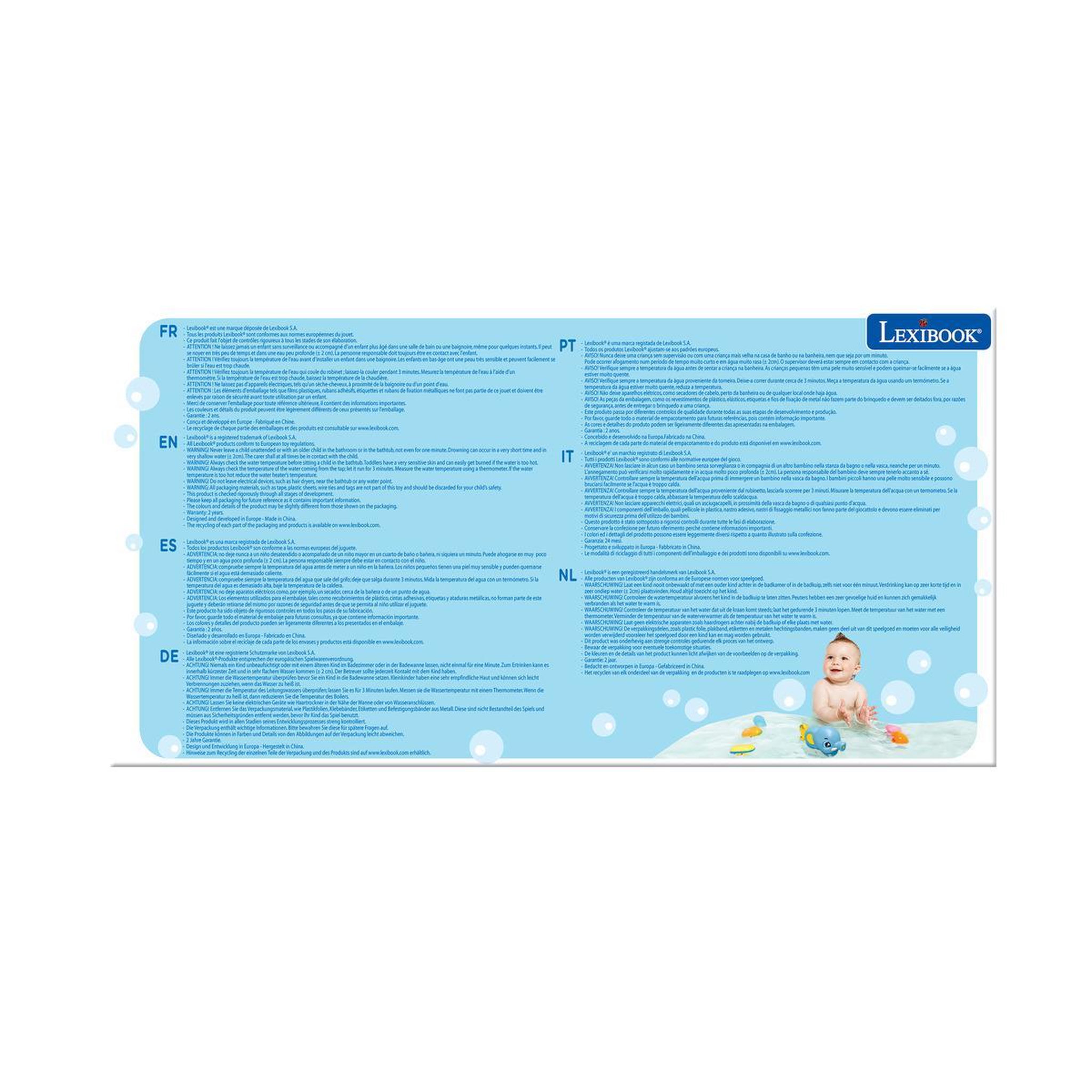 Voir la diapositive 3 : Lexibook Elephant Arroseur jouet de bain