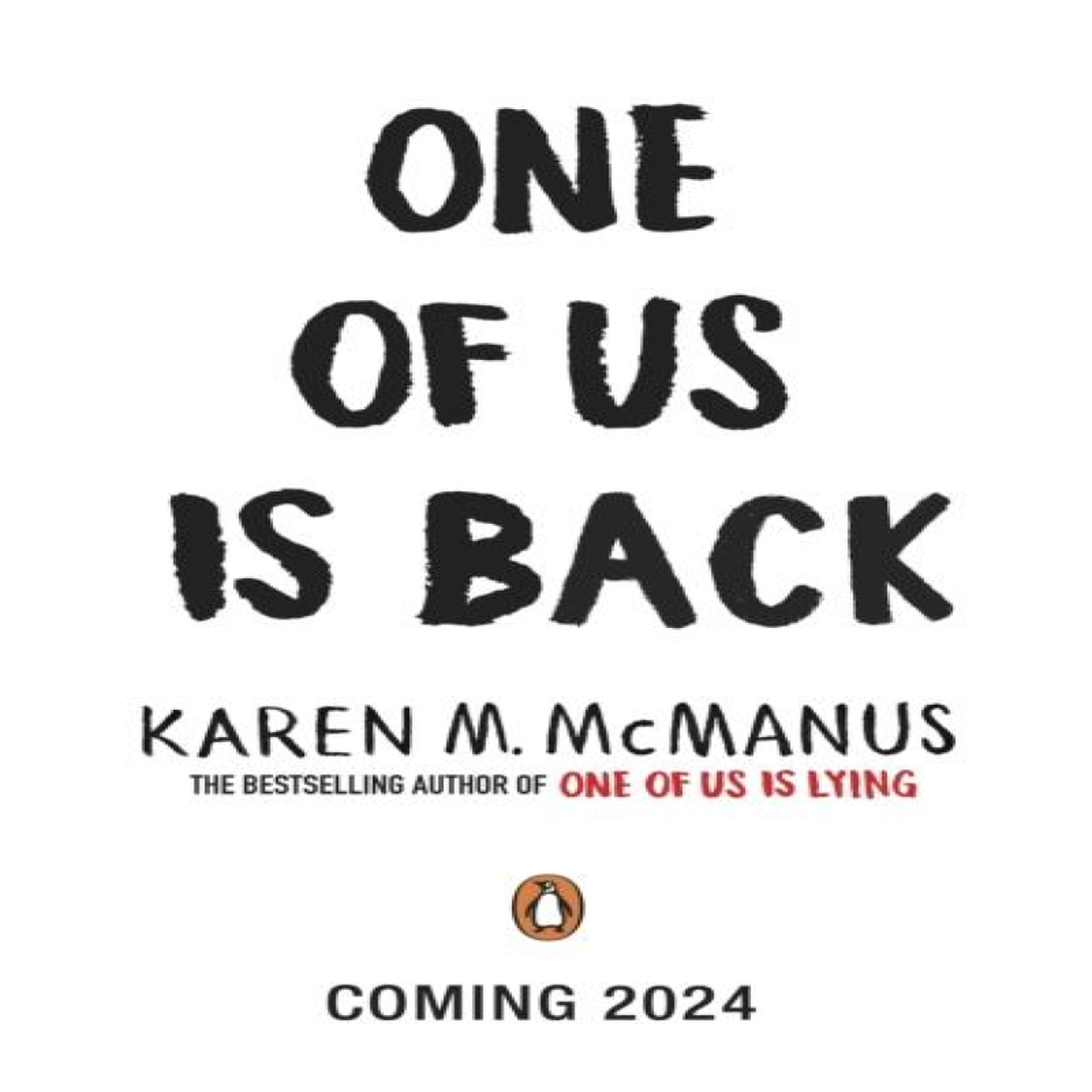 LIVRES One of Us Is Back - Karen M. McManus