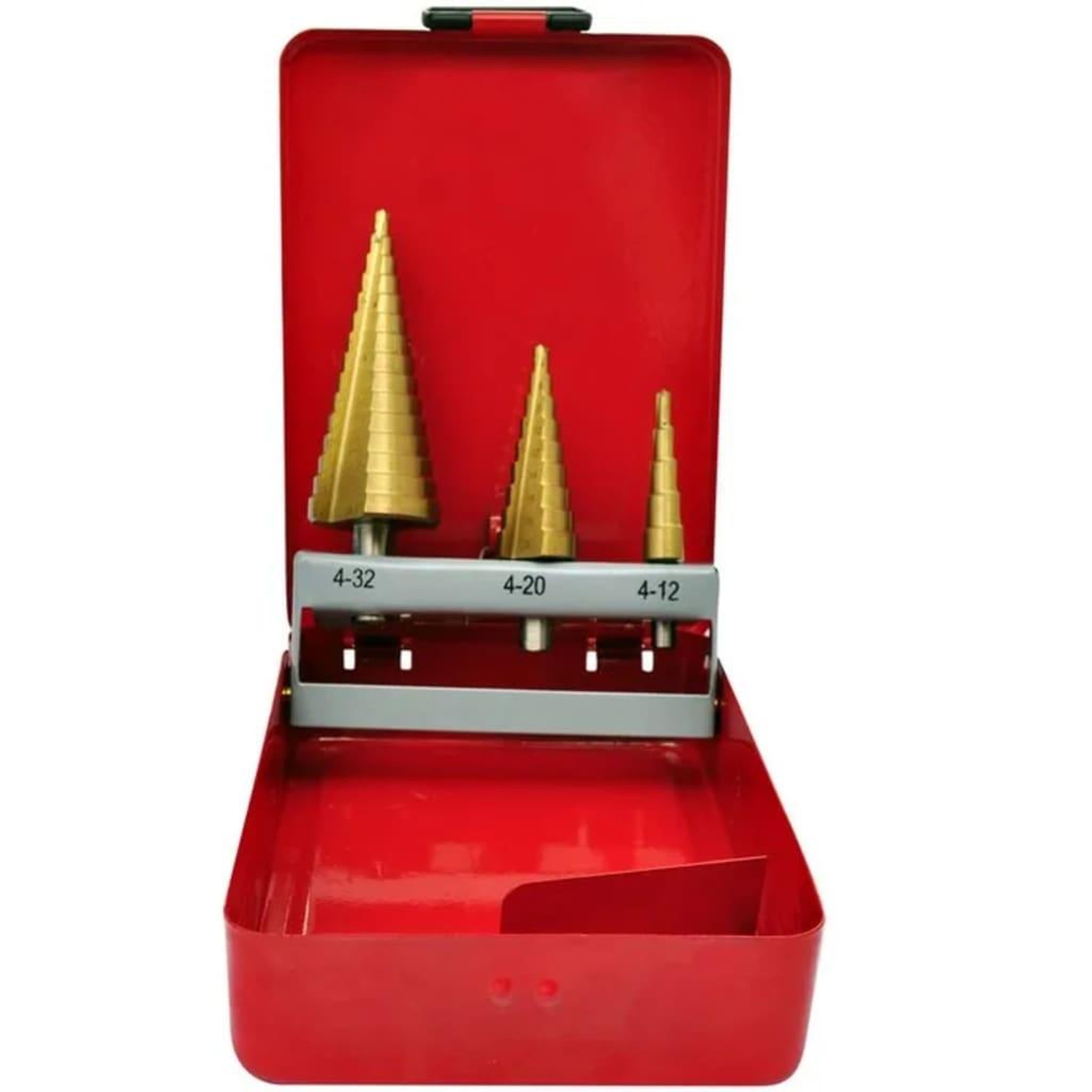 Voir la diapositive 5 : VIDAXL Kit de 3 Forets coniques a etage HSS