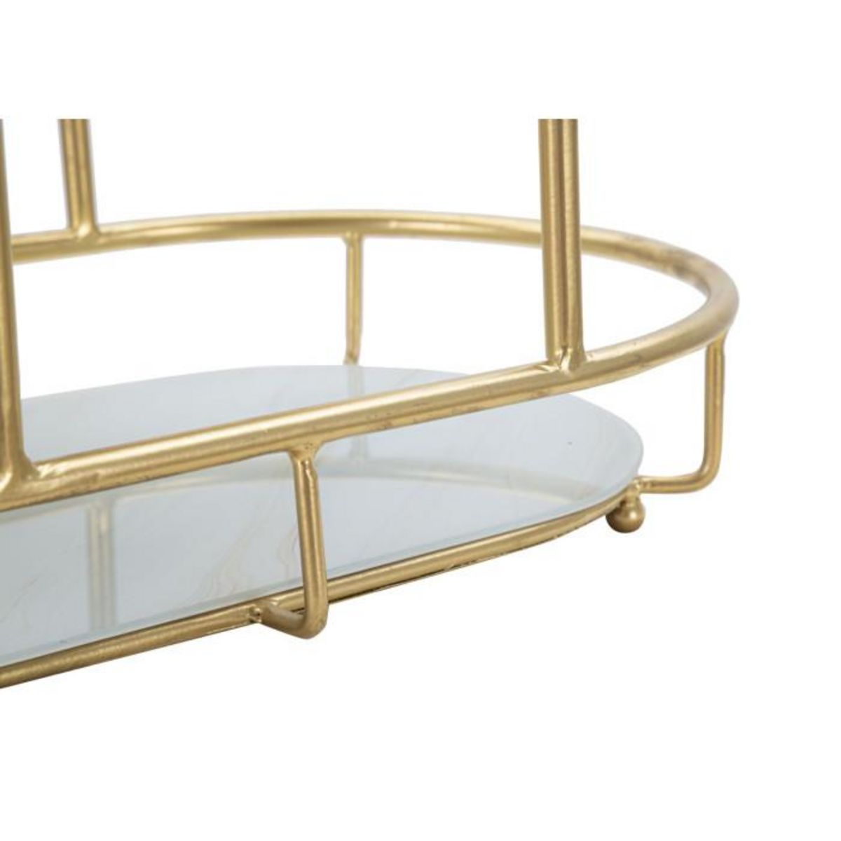 Paris Prix Plateau Décoratif 3 Niveaux  Jade  36cm Or