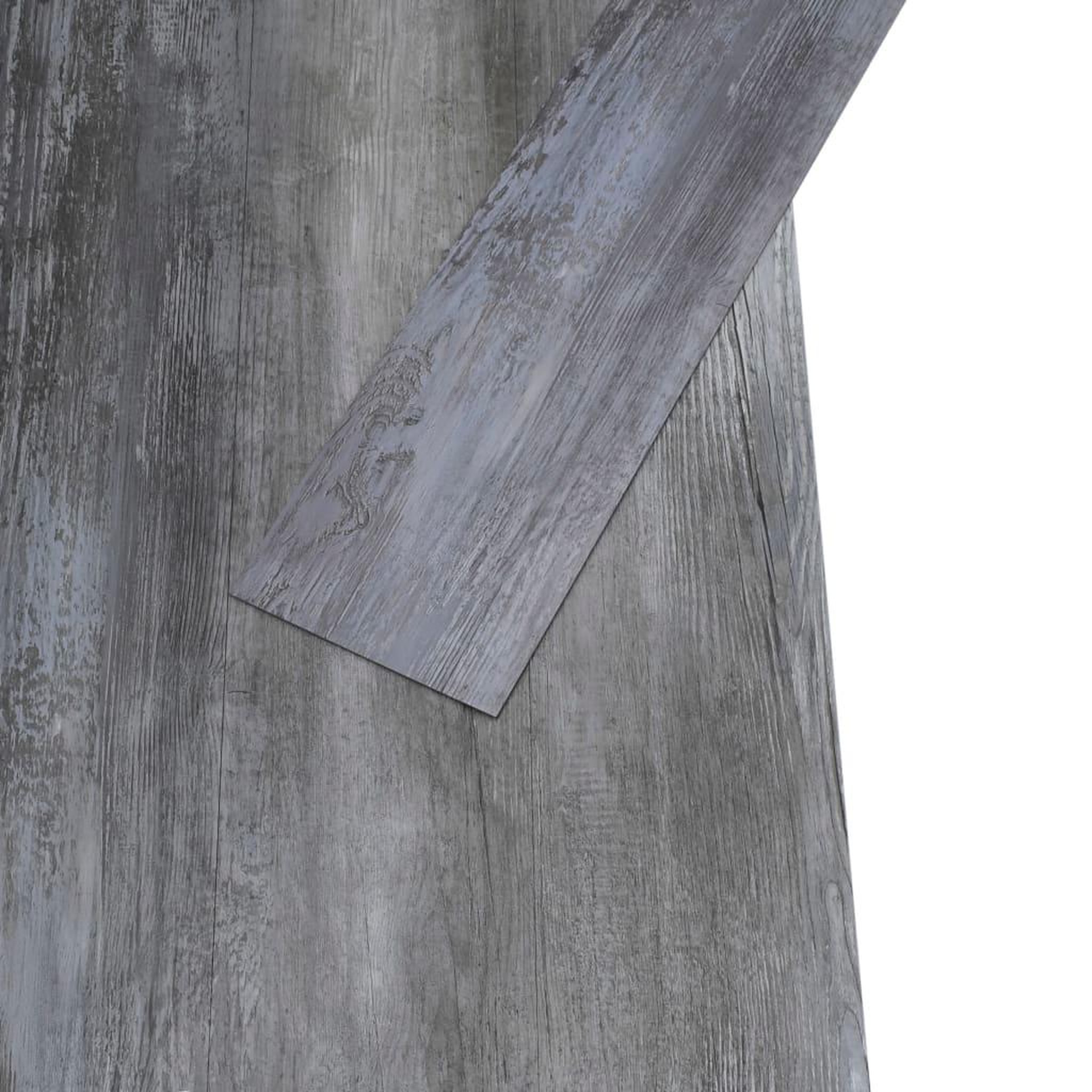 Voir la diapositive 3 : VIDAXL Planches de plancher PVC Non auto-adhesif 4,46 m^2 Gris brillant
