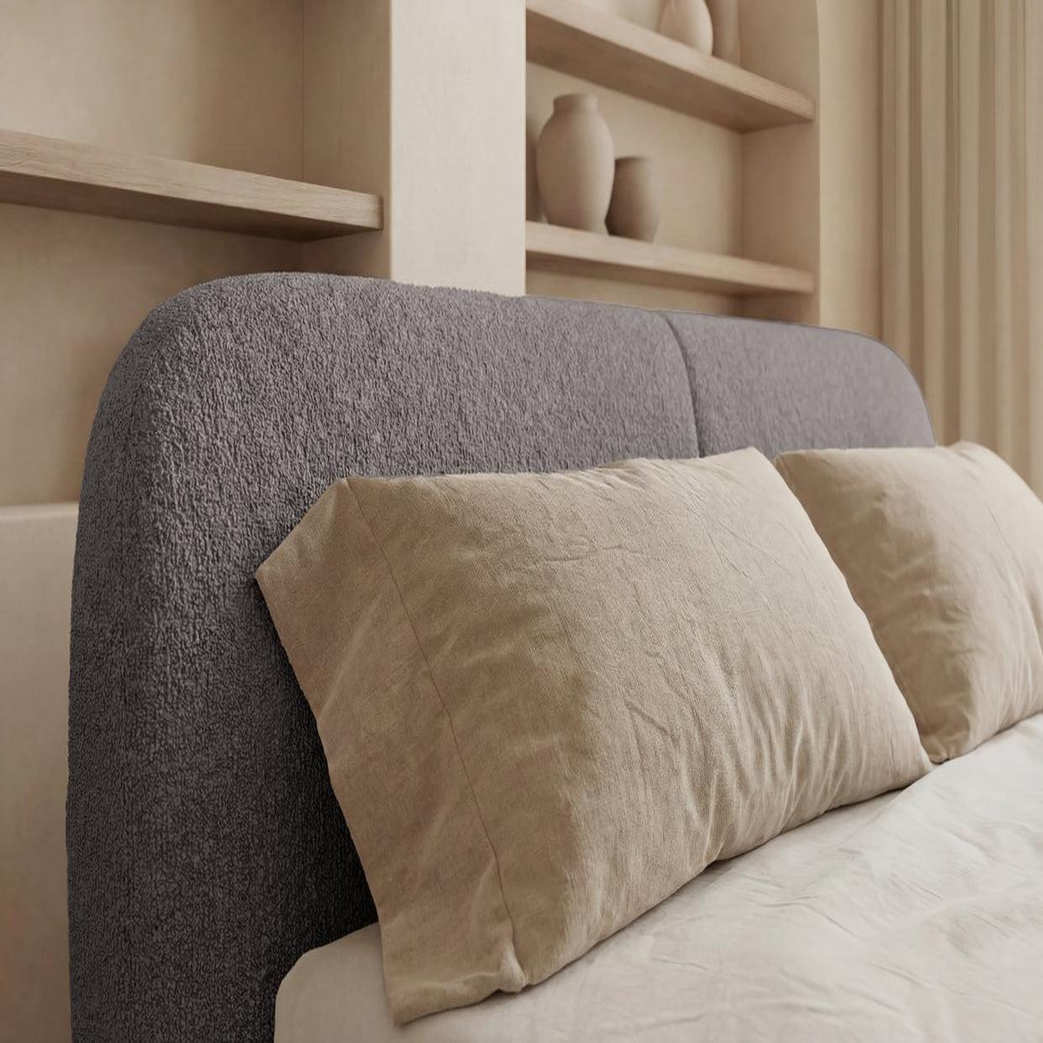 Voir la diapositive 6 : CASANOVA PARIS Delora - lit coffre tissu chenille