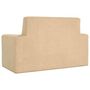 Voir la diapositive 5 : VIDAXL Canape pour enfants a 2 places Creme Peluche douce