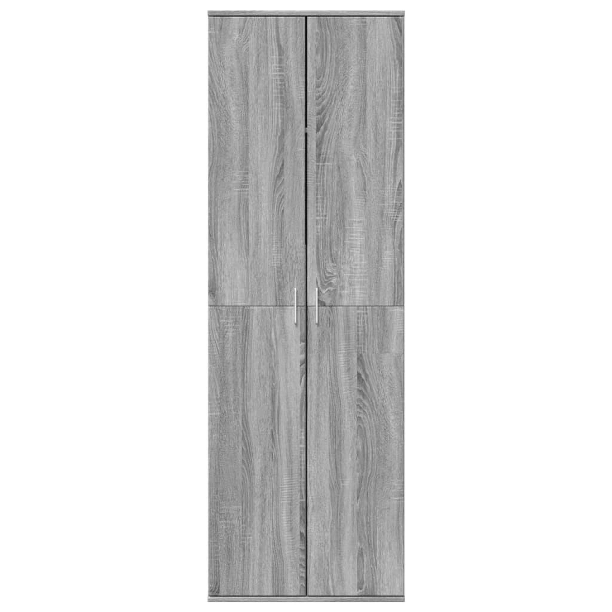 Voir la diapositive 3 : VIDAXL Buffet haut sonoma gris 60x35x180 cm bois d'ingenierie