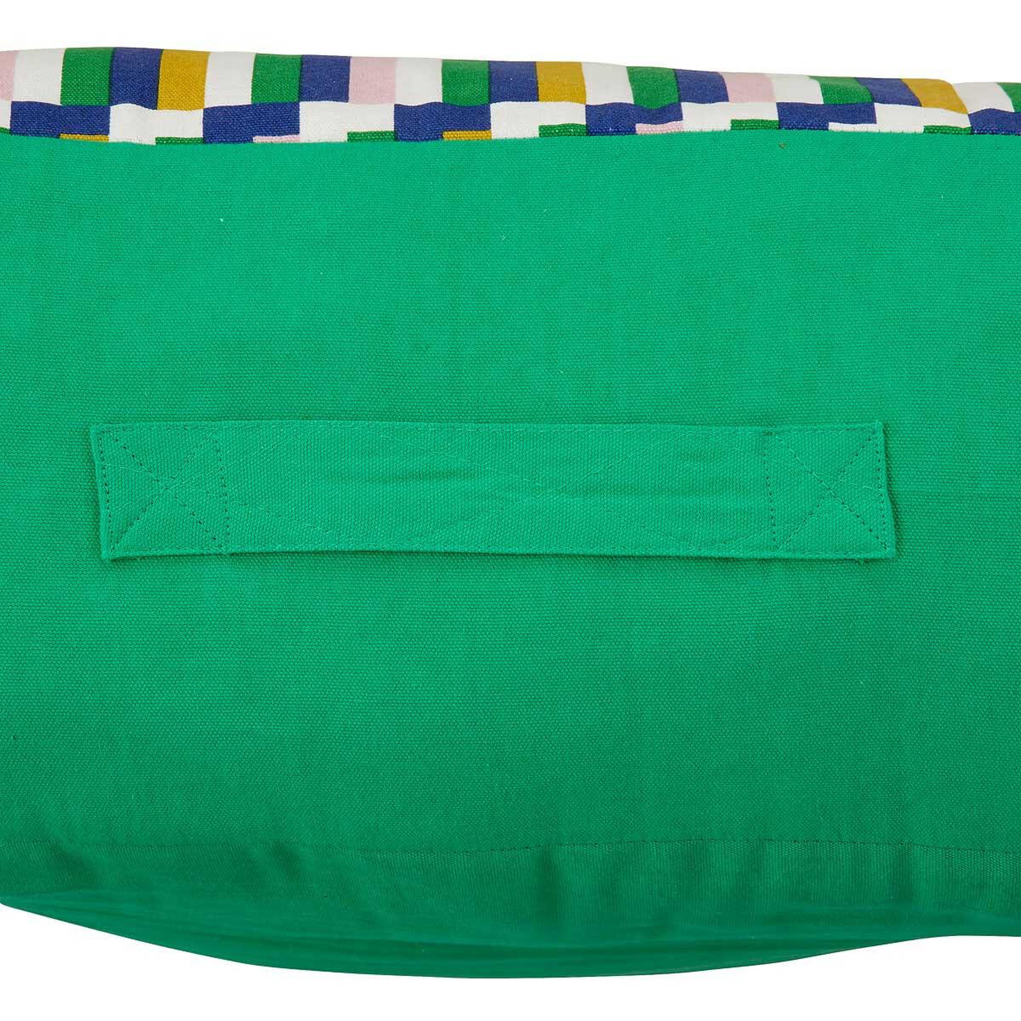Voir la diapositive 2 : ATMOSPHERA Coussin de sol imprimé  disso  48x48cm vert