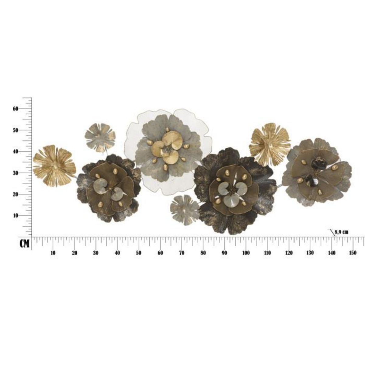 Paris Prix Décoration Murale en Métal  Bungy  149cm Multicolore