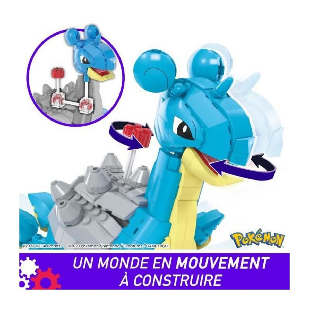 MEGA BLOKS POKEMON - LOKHLASS - MEGA - HKT26 - BRIQUES DE CONSTRUCTION MEGABLOKS LICENCE