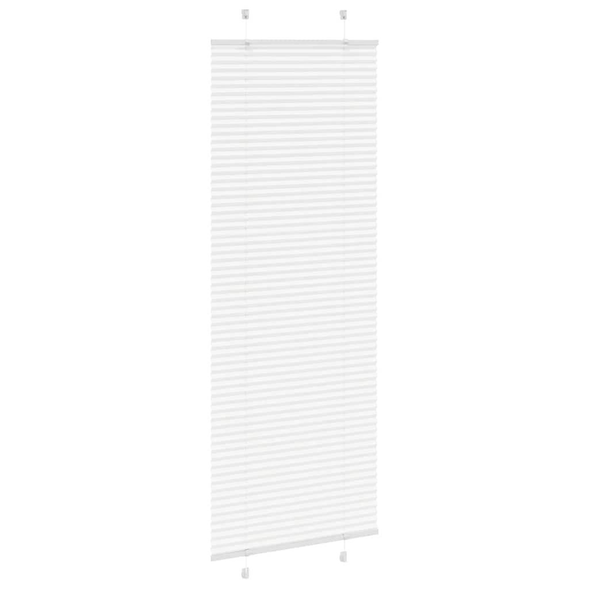 Voir la diapositive 3 : VIDAXL Store plisse blanc 80x200 cm largeur du tissu 79,4 cm polyester