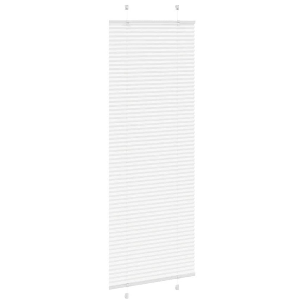 VIDAXL Store plisse blanc 80x200 cm largeur du tissu 79,4 cm polyester