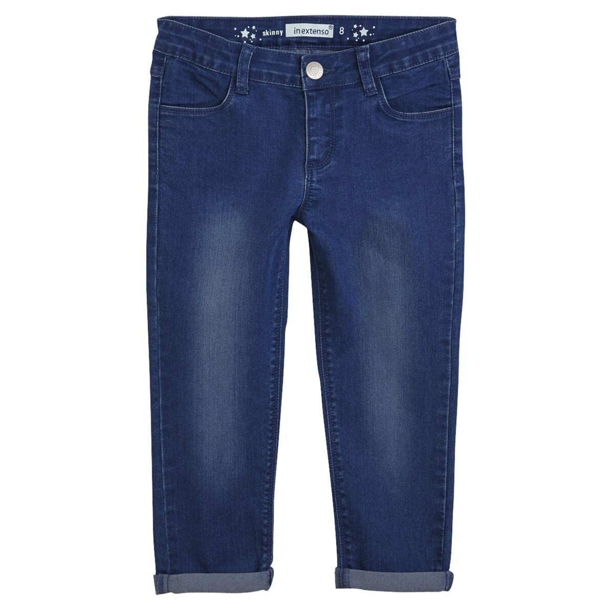 IN EXTENSO Pantacourt jean  Fille 