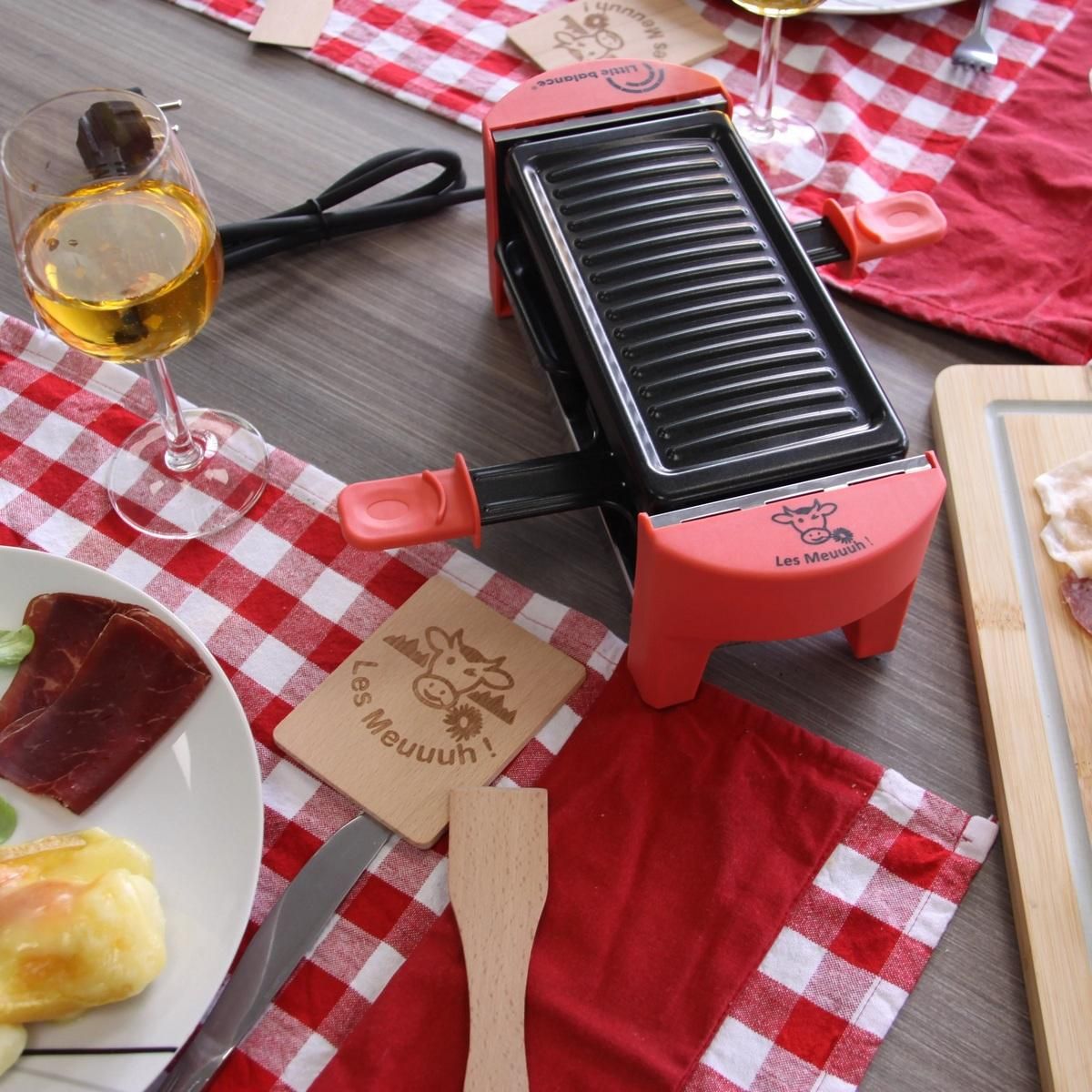 LITTLE BALANCE Appareil à raclette 2 personnes 320w rouge brique - 8631