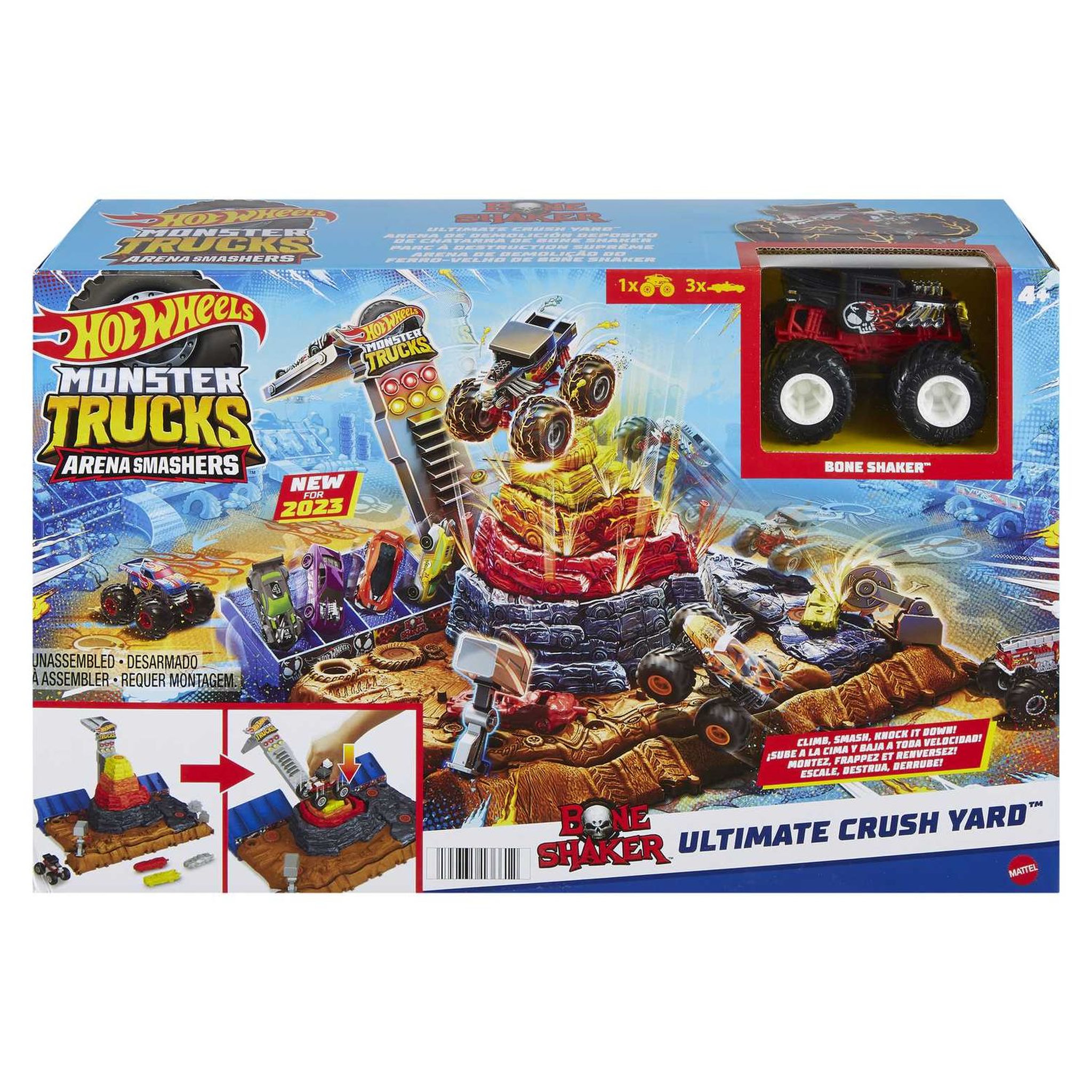 HOT WHEELS Coffret Hot Wheels Arène de Démolition Monster Trucks
