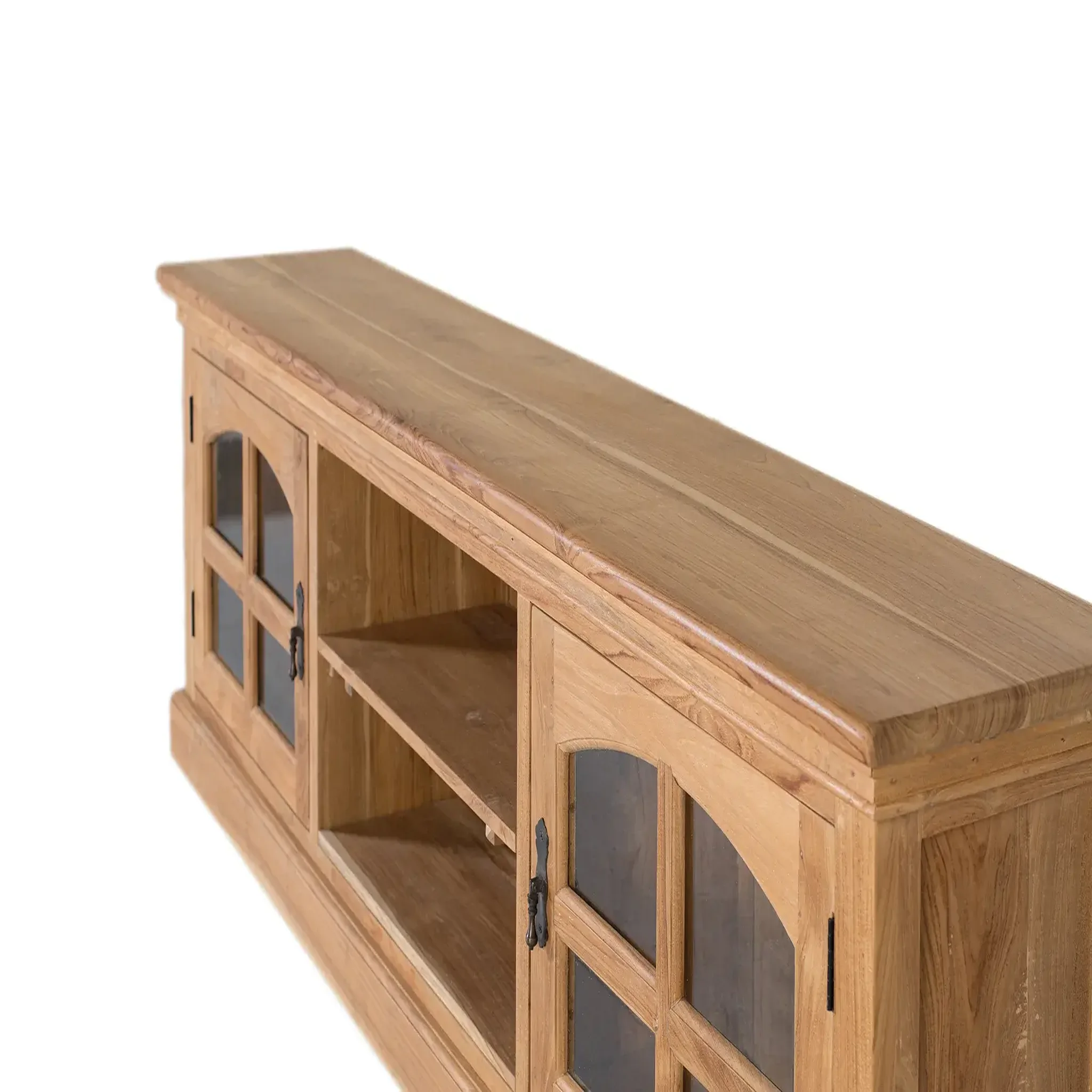 Voir la diapositive 3 : GINER Y COLOMER SL Meuble tv en bois de teck 180cm style contemporain
