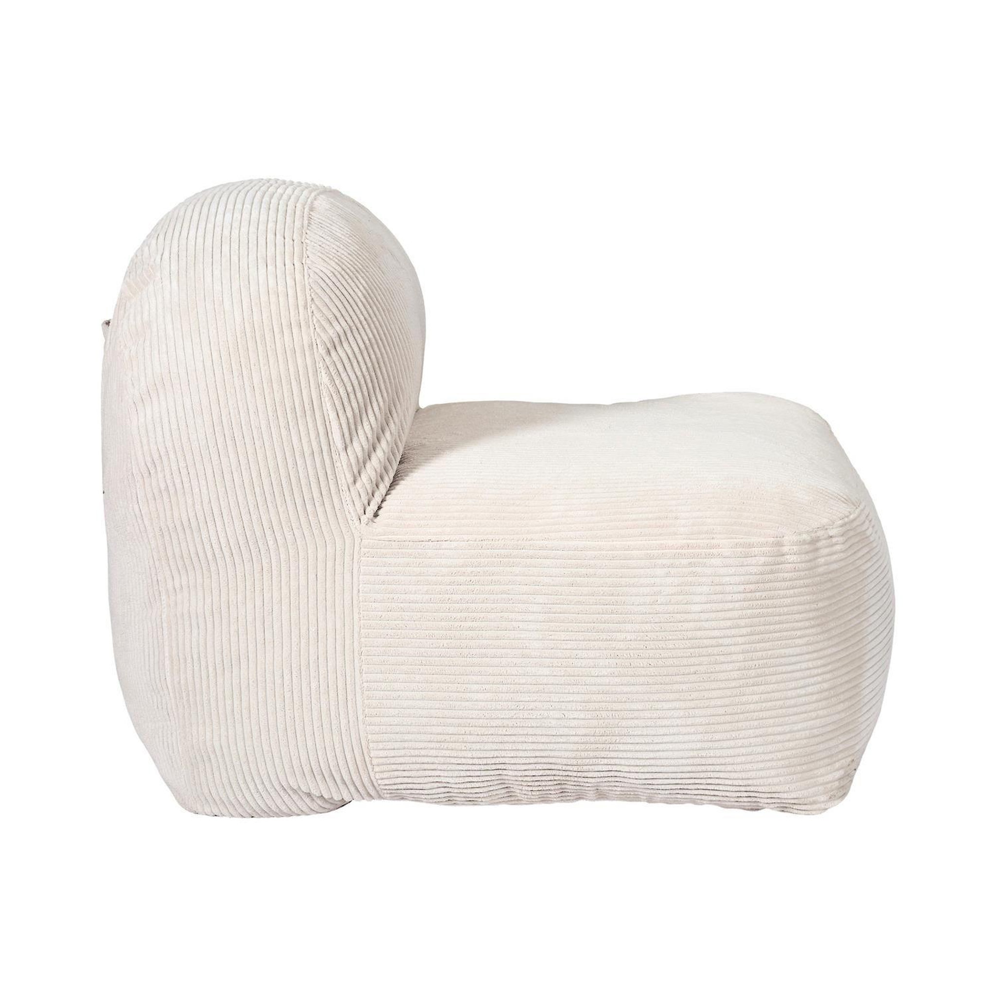 Voir la diapositive 4 : The Home Deco Factory Fauteuil compressé en velours côtelé sans montage BERLIN