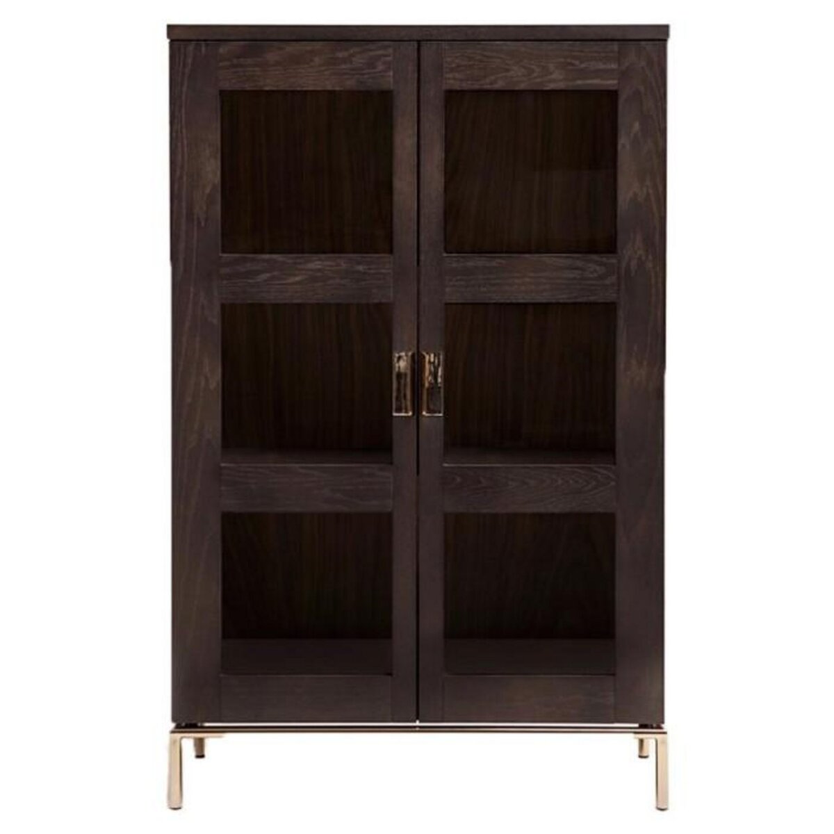 Paris Prix Vitrine Design 2 Portes  Pimlico  148cm Charbon