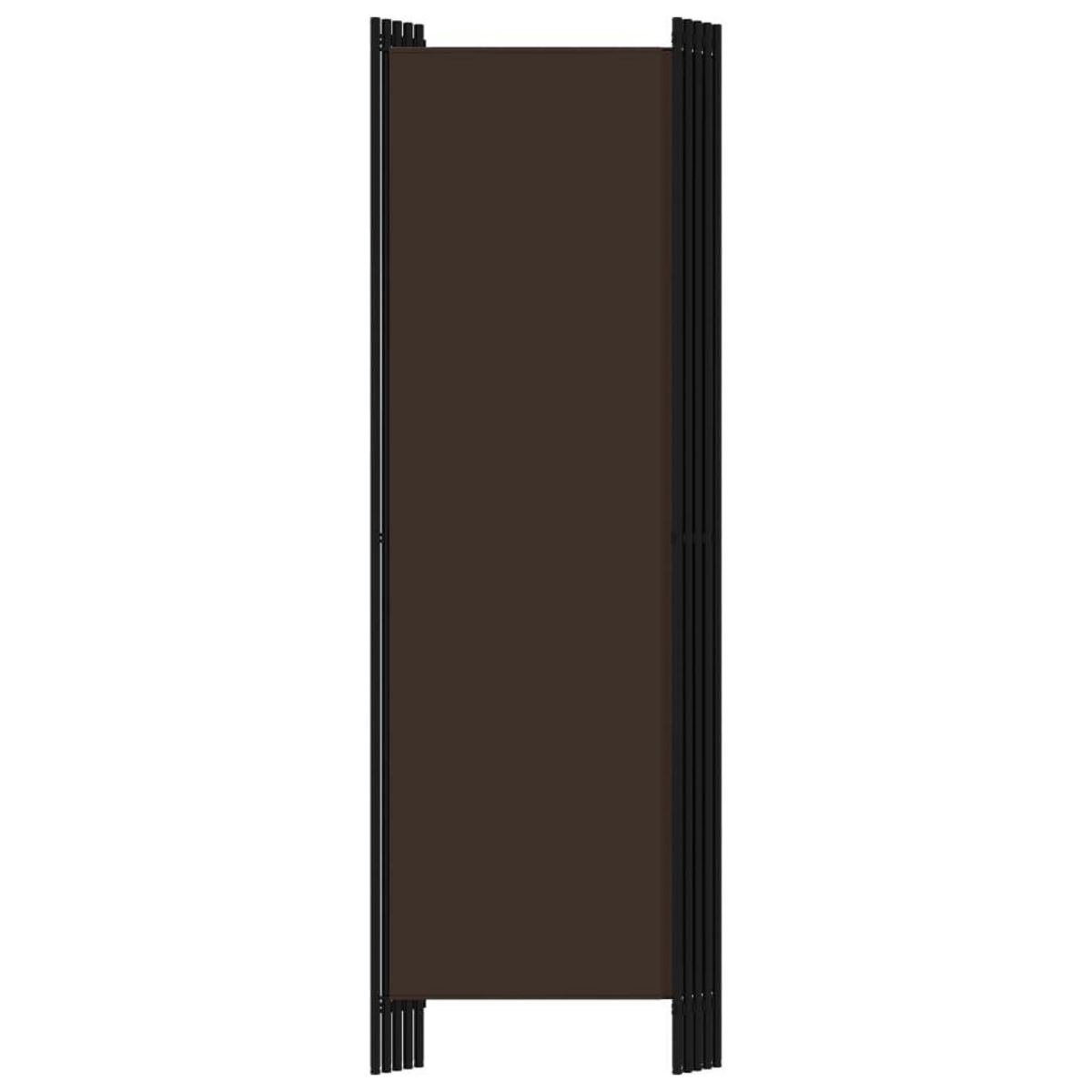 VIDAXL Cloison de separation 5 panneaux Marron 250x180 cm