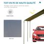 Voir la diapositive 5 : OUTSUNNY Carport auvent pour voiture 5,95L x 2,90l x 2,60H m acier galvanisé robuste PE haute densité