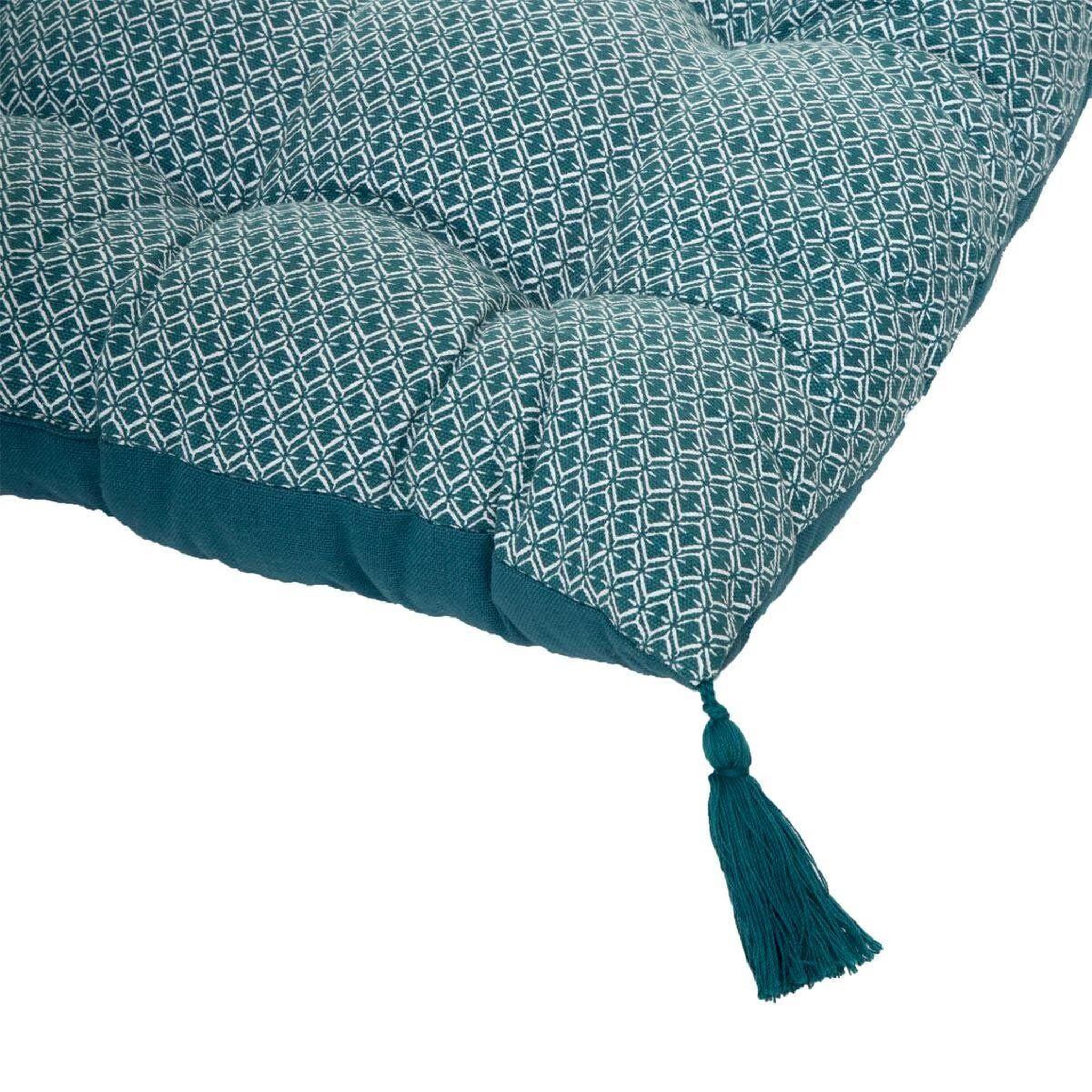 Voir la diapositive 3 : ATMOSPHERA Matelas de Sol 4 Pompons  Otto  60x120cm Bleu