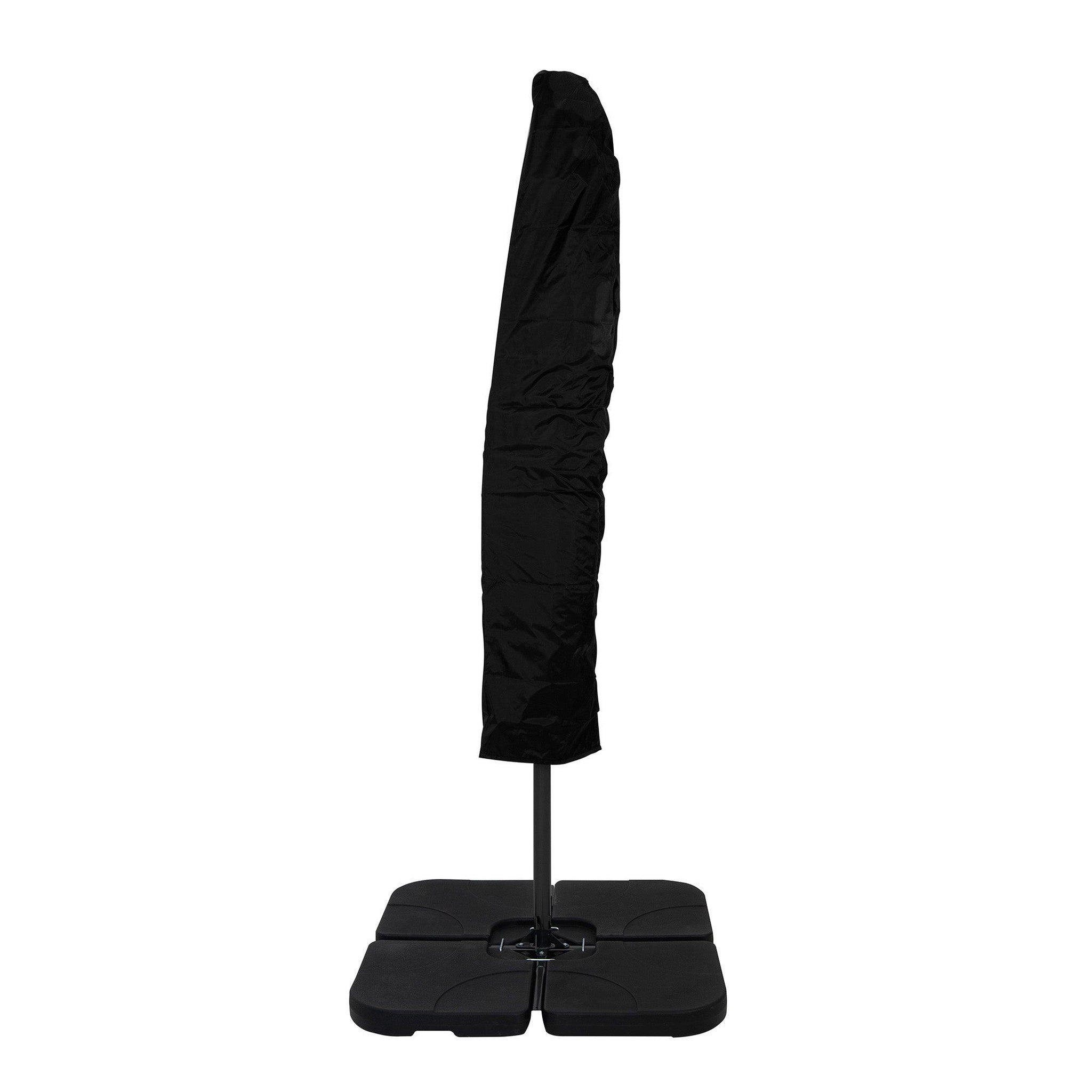 Voir la diapositive 3 : Monster Parasol Banane à Mât Déporté à LED 3 m & Pied Carré
