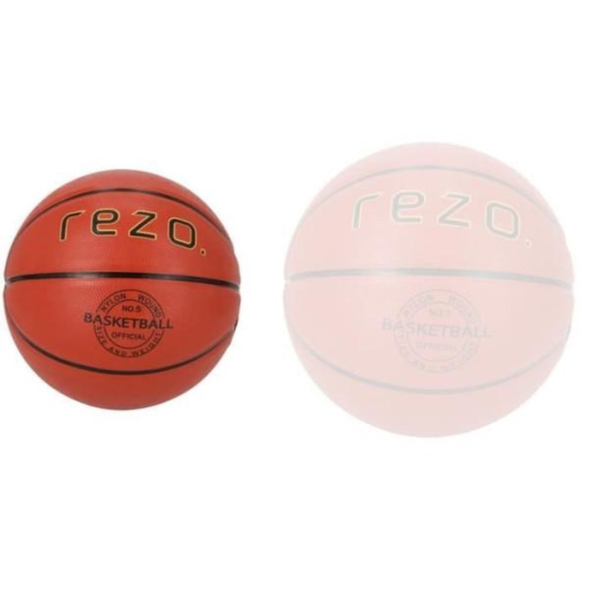 Voir la diapositive 4 : MARKET24 Ballon de basket - REZO - Caoutchouc - Taille 5 - Marron - Polyvalent