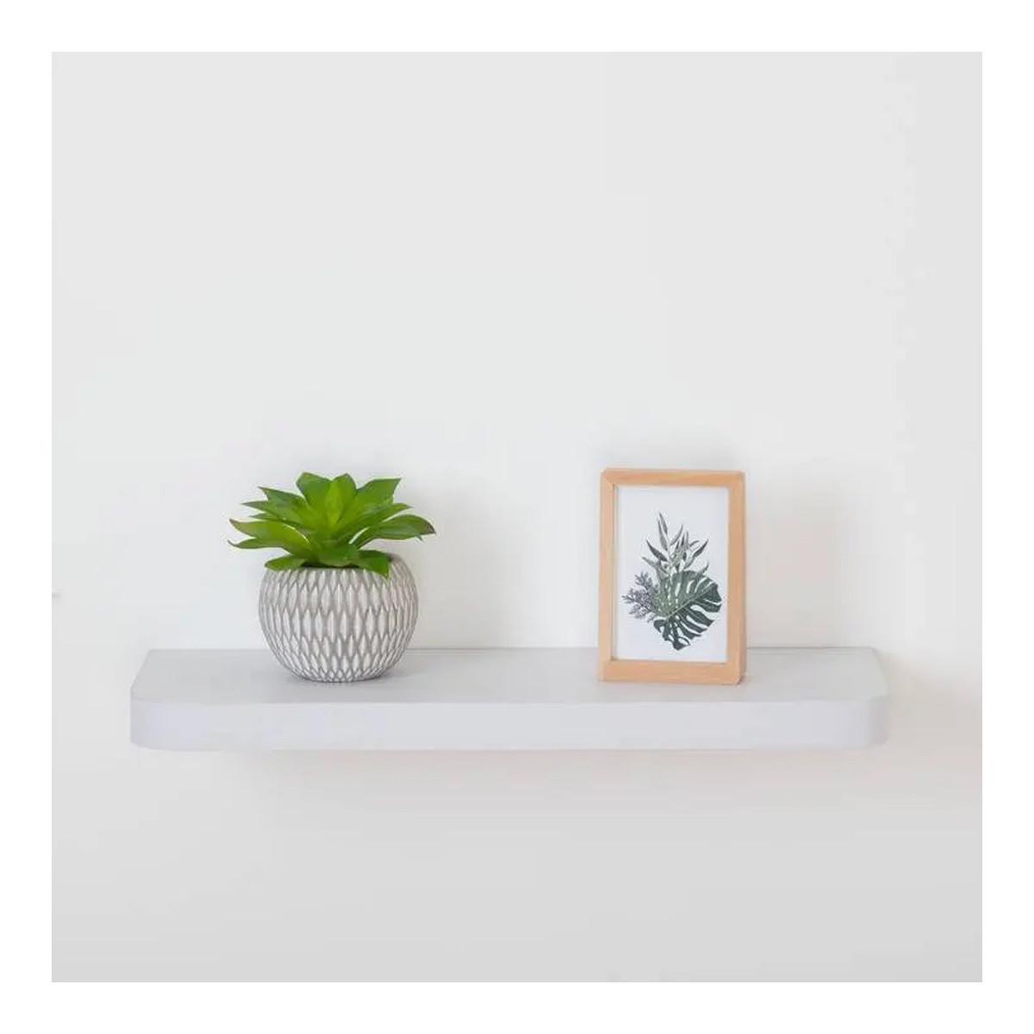 Voir la diapositive 5 : FIVE Étagère Murale Arrondie  Fixy  60cm Blanc