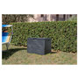 Voir la diapositive 1 : TOOMAX Coffre de rangement jardin résine - Anthracite - 160L - MULTIBOX WOODY 160