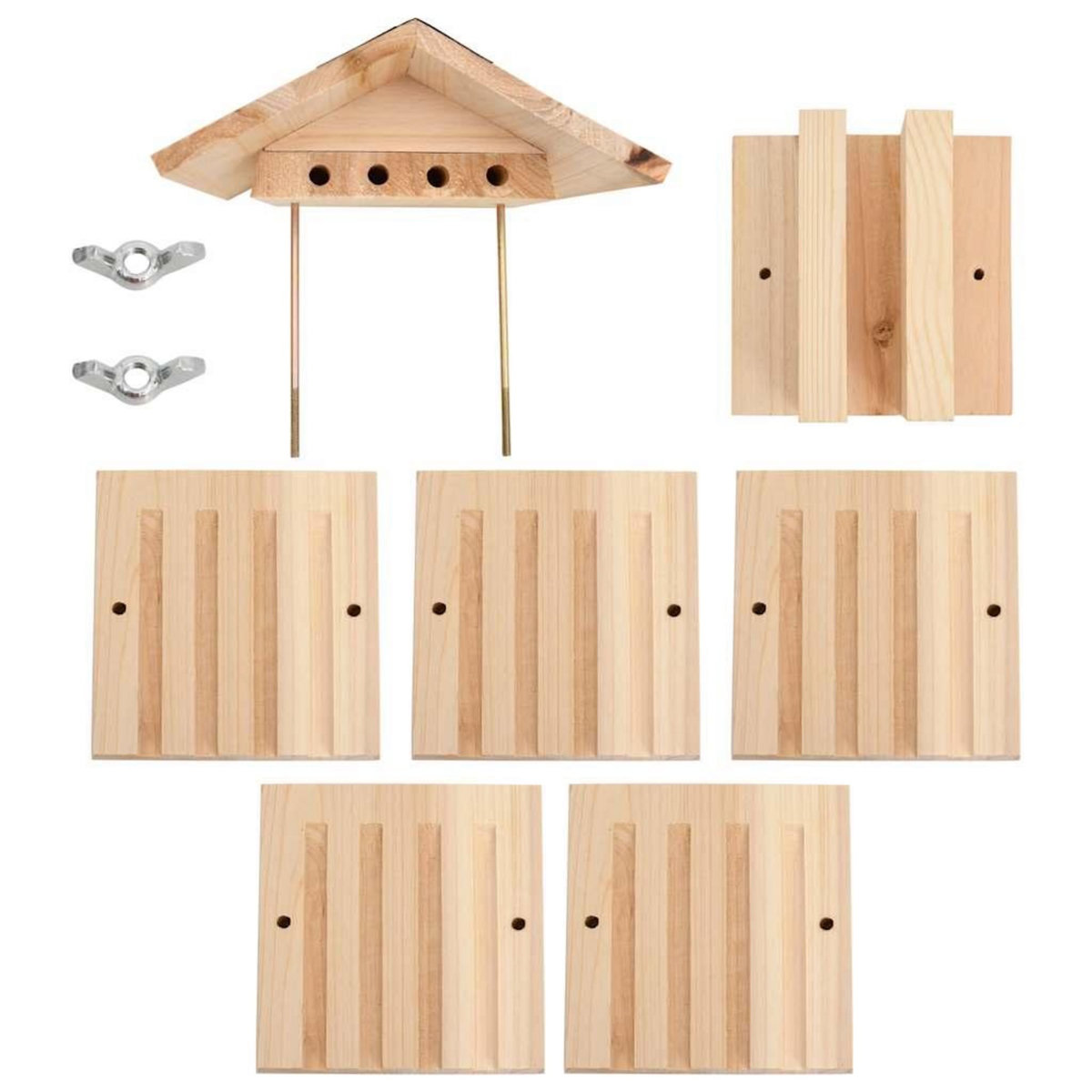 VIDAXL Hotel d'abeilles Bois de sapin massif 22x20x20 cm