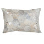 Voir la diapositive 1 : Paris Prix Coussin Déco en Cuir  Spark  40x60cm Argent