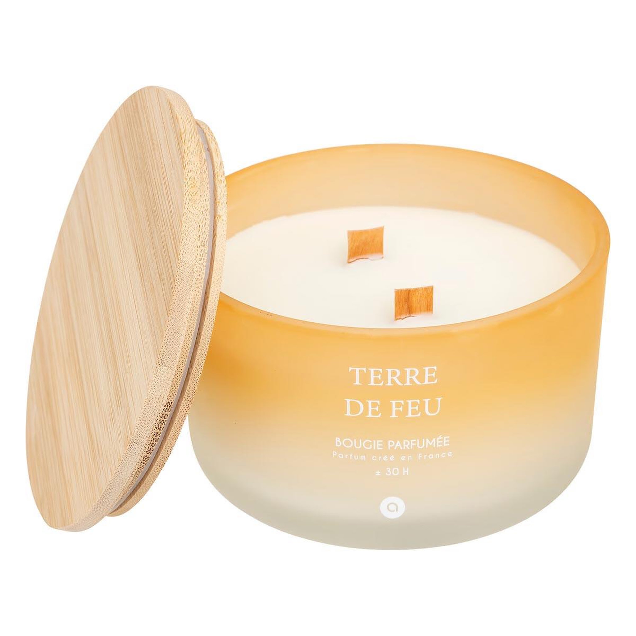 Voir la diapositive 2 : ATMOSPHERA Bougie parfumée en verre  sana  420g terre de feu