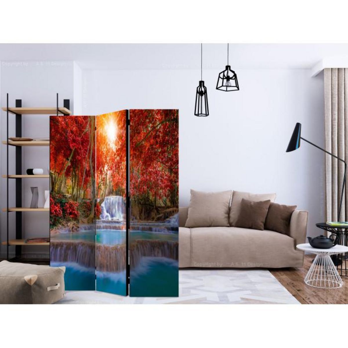Paris Prix Paravent 3 Volets  Nature's Magic  135x172cm