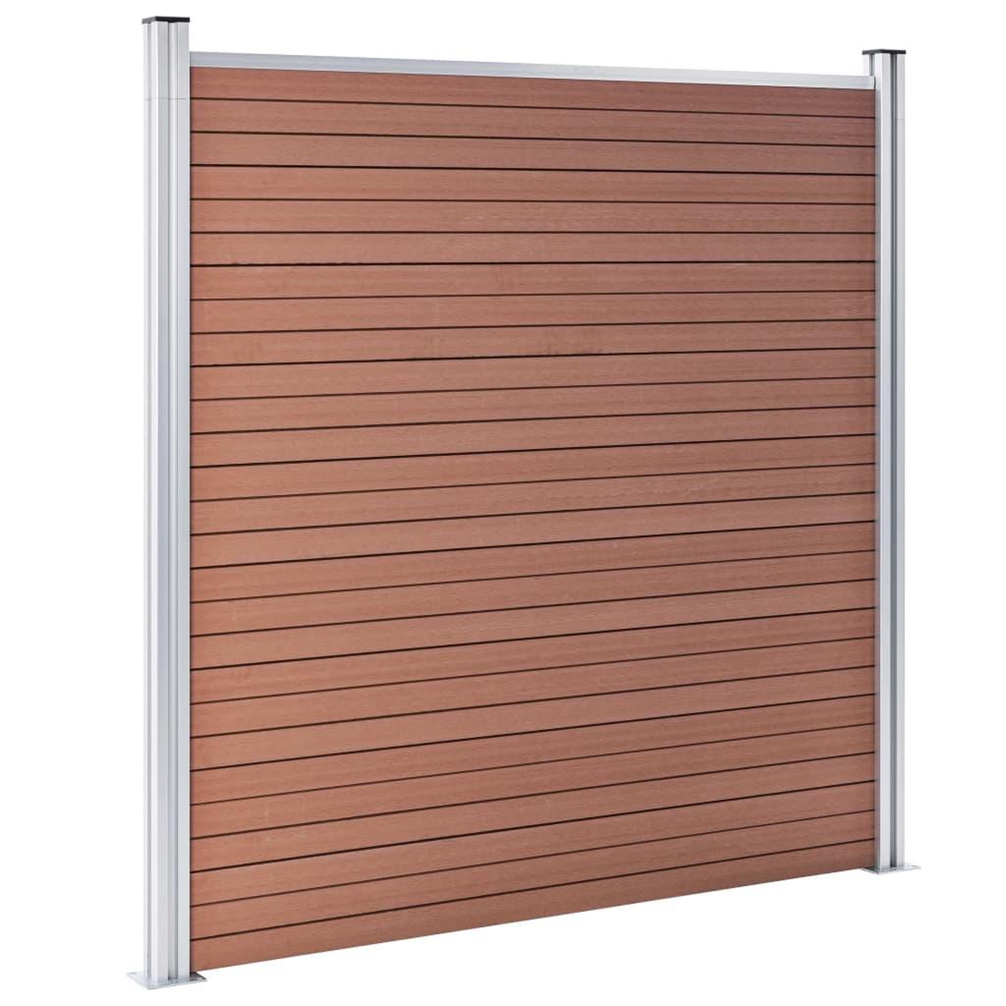 Voir la diapositive 3 : VIDAXL Cloture de jardin WPC 1391x186 cm Marron