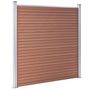 Voir la diapositive 3 : VIDAXL Cloture de jardin WPC 1391x186 cm Marron