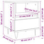 Voir la diapositive 6 : VIDAXL Table de chevet Blanc brillant 40x35x50 cm Bois d'ingenierie