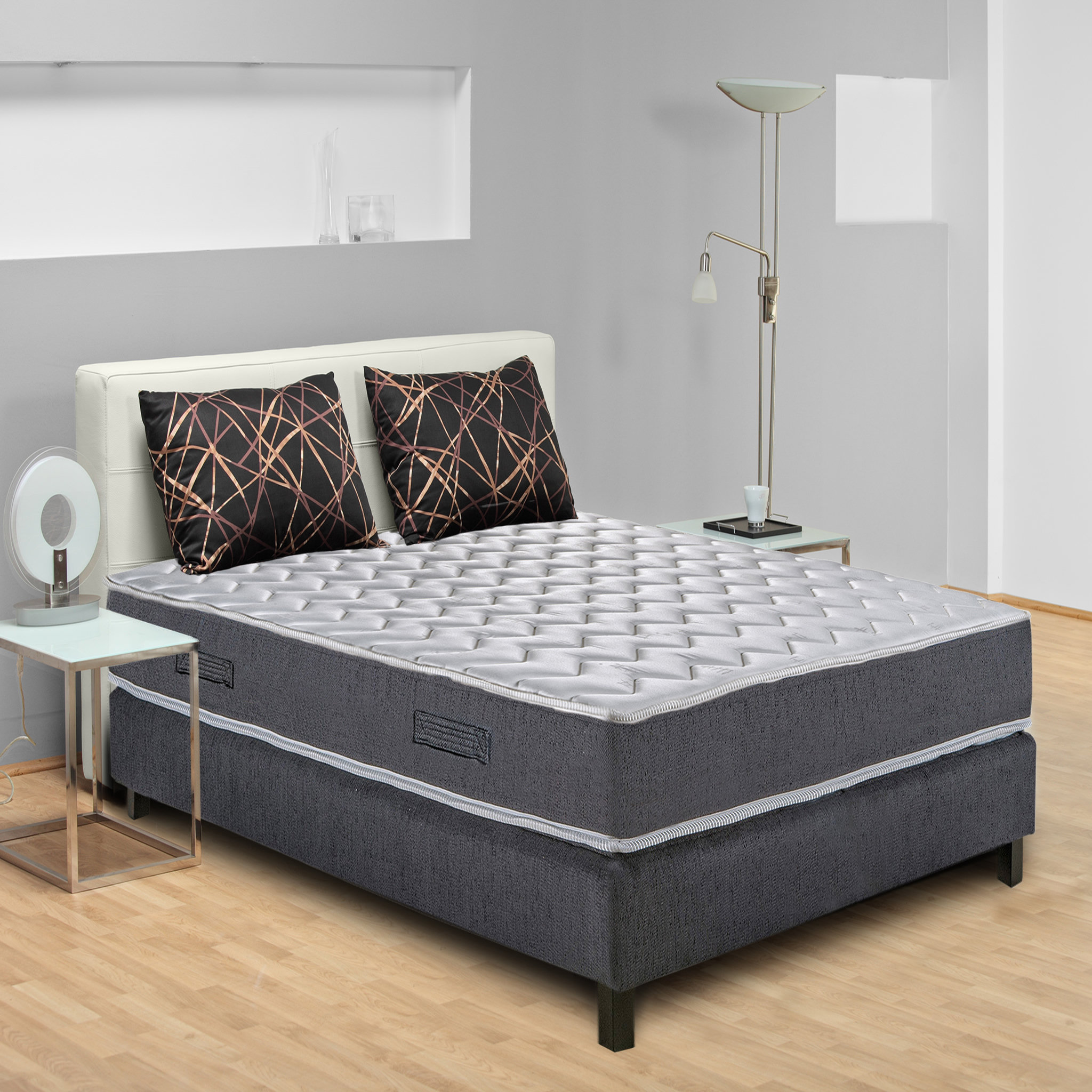 Voir la diapositive 2 : Matelas latex/mousse 140x190 cm DUCATI 
