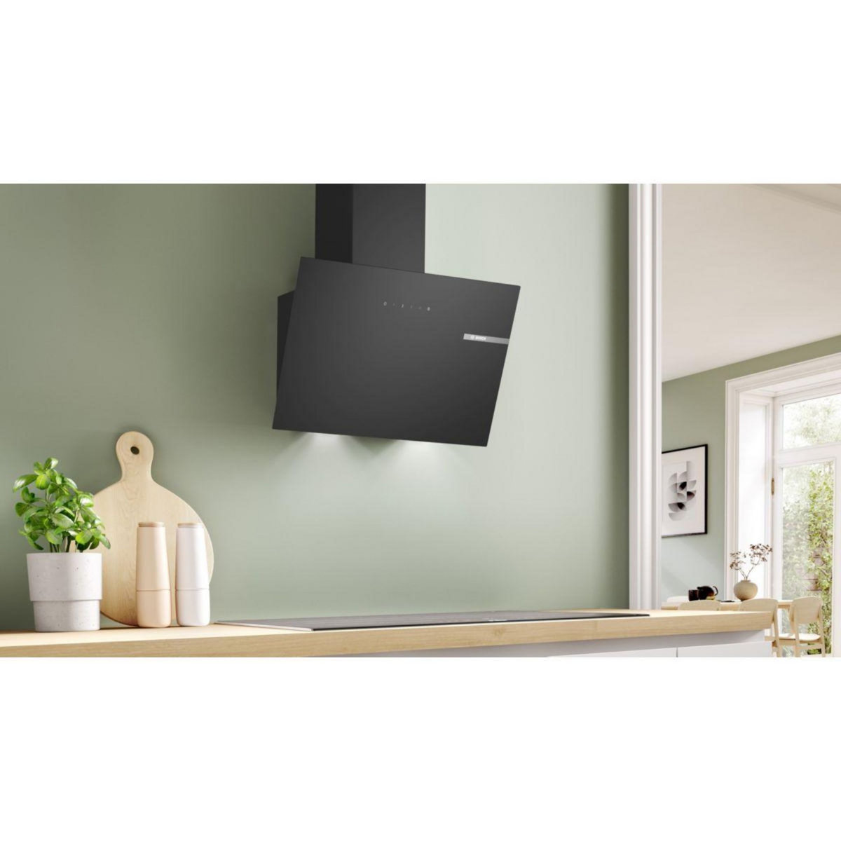 BOSCH Hotte décorative murale inclinée DWK65DK60