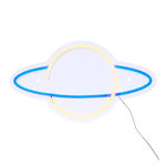 ATMOSPHERA Néon LED Mural  Planet  36cm Bleu