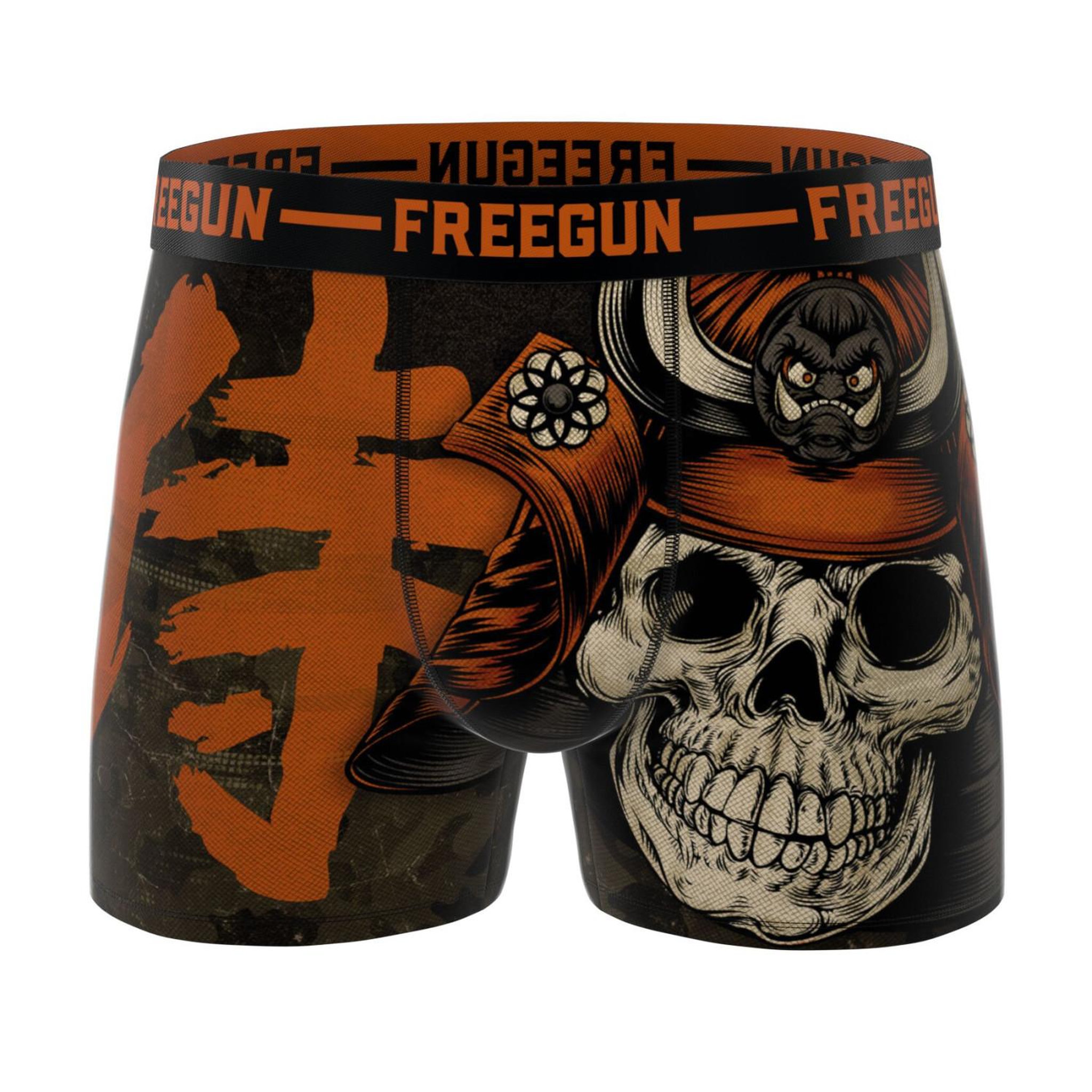 Voir la diapositive 3 : FREEGUN Lot de 3 boxers homme collection rock that