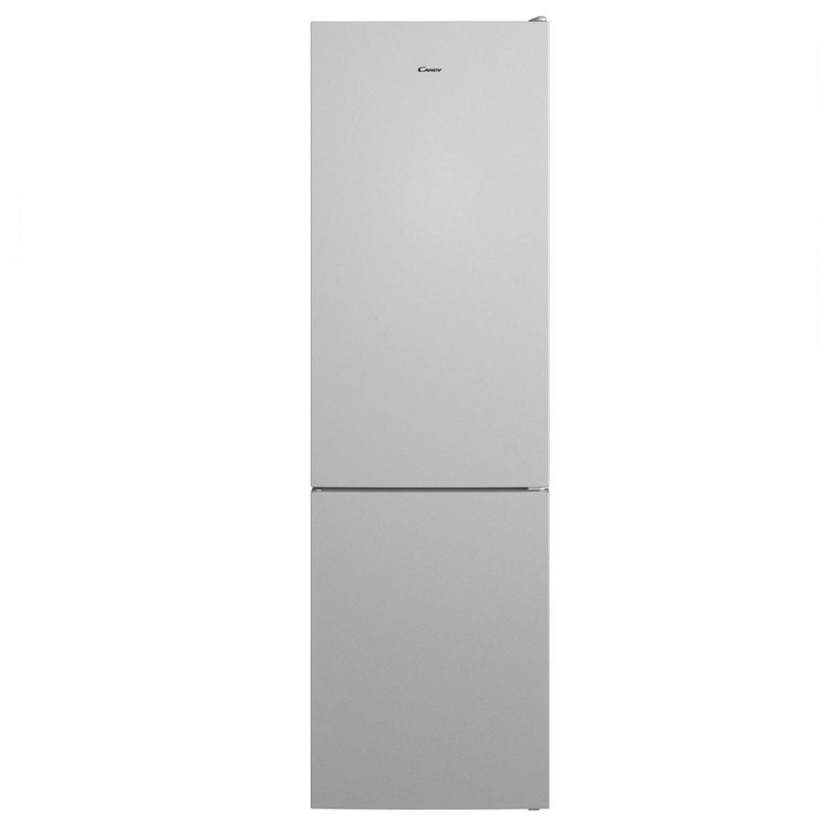 Candy Réfrigérateur combiné 60cm 378l ventilé silver - CCE3T620FS