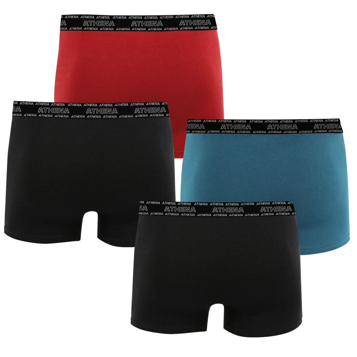 Athena Lot de 4 boxers homme