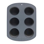 Paris Prix Moule à Muffins  Silicone  23cm Gris