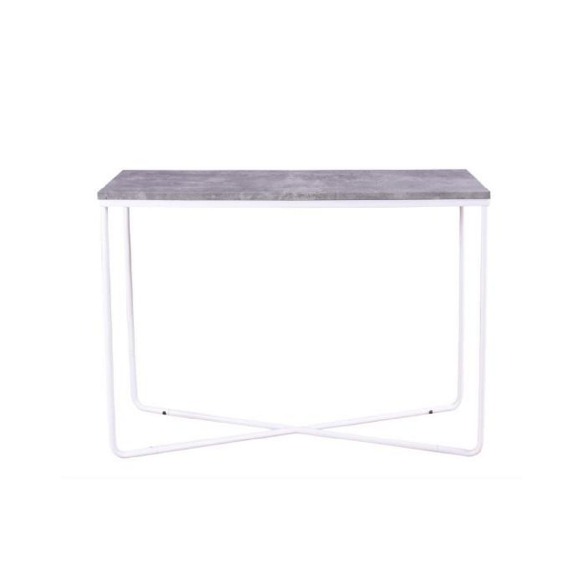 Paris Prix Console Design  Palace  110cm Gris Foncé & Blanc