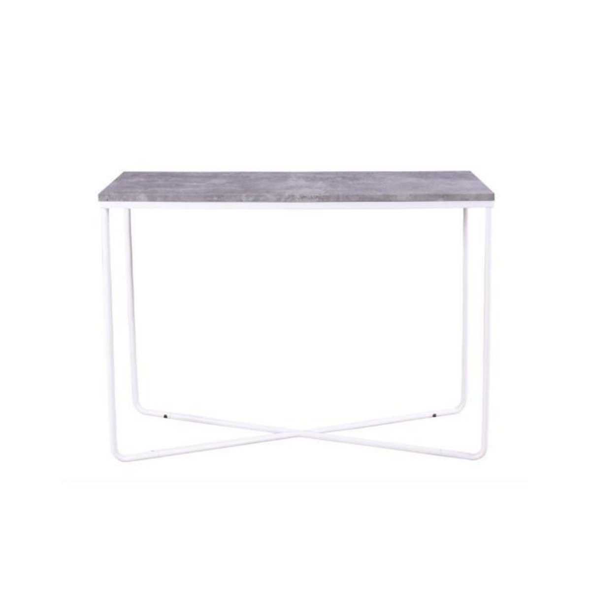 Paris Prix Console Design  Palace  110cm Gris Foncé & Blanc