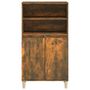 Voir la diapositive 3 : VIDAXL Buffet haut Chene fume 60x36x110 cm Bois d'ingenierie