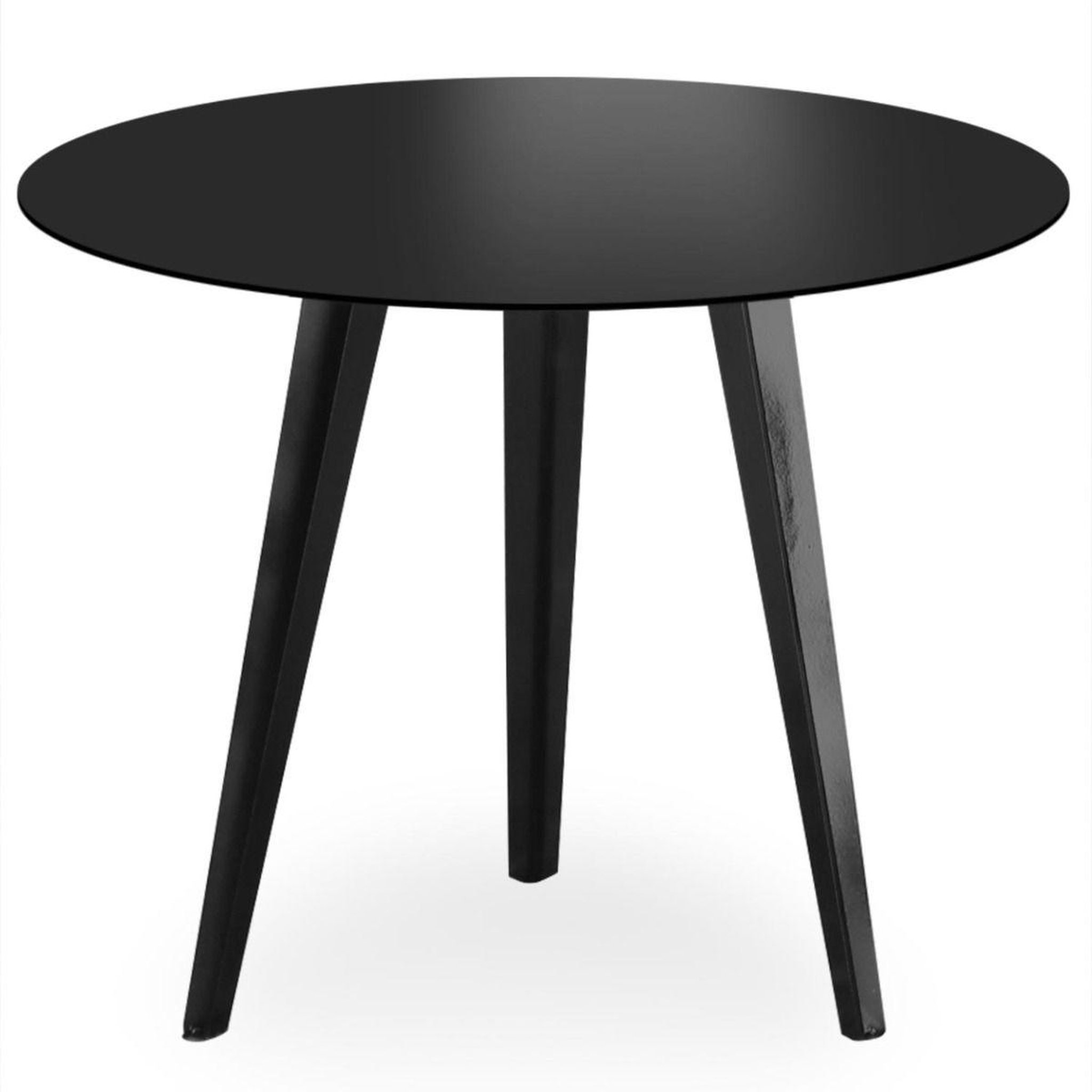 Paris Prix Table d'appoint ronde  bimix  45cm noir