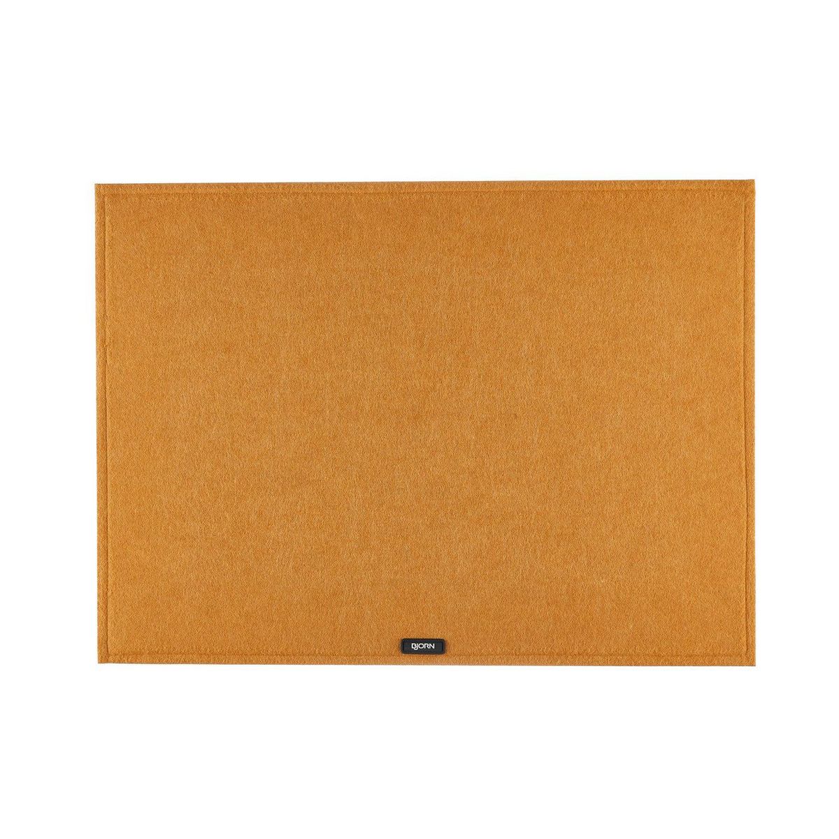 BJORN Set de table rectangulaire - 6 pièces - Feutre recyclé marron