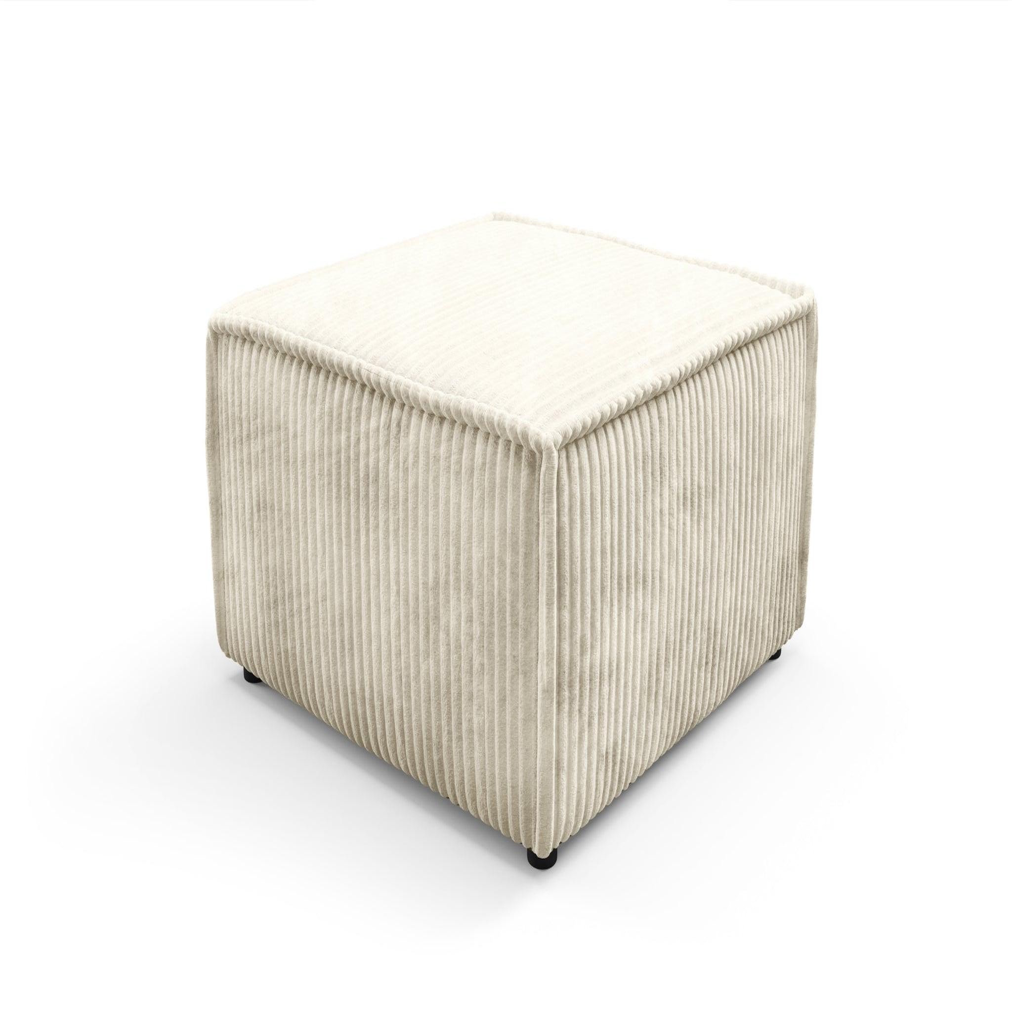Voir la diapositive 6 : CASANOVA PARIS Laria - pouf gros velours côtelé