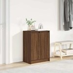 VIDAXL Armoire à chaussures chêne marron 57x34x76 cm bois d ingénierie