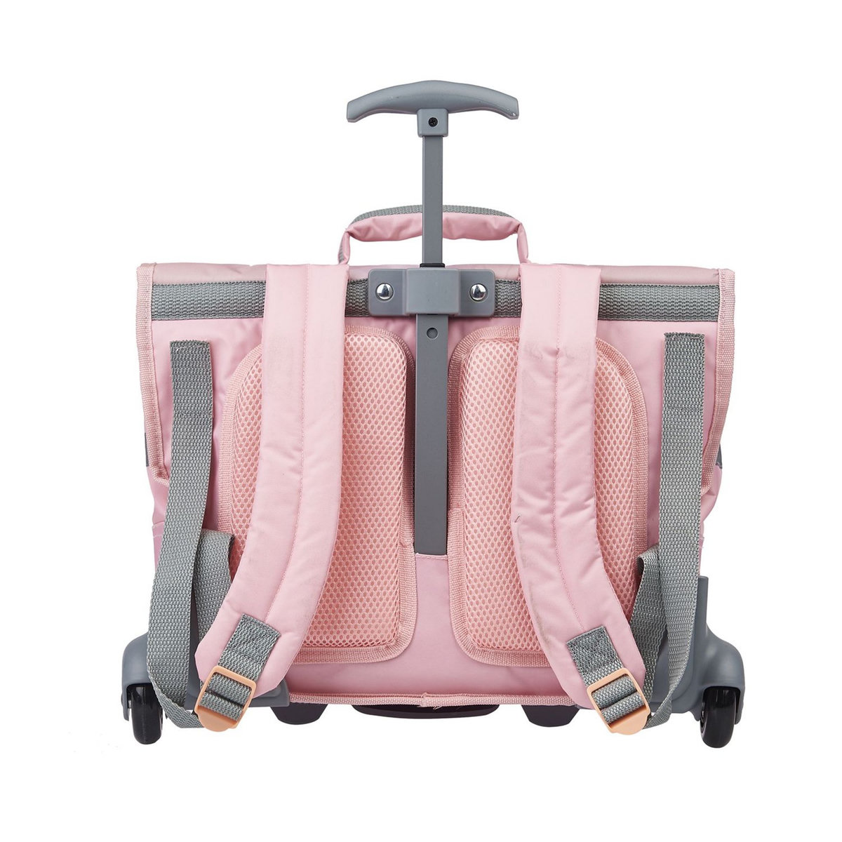 DISNEY Cartable à roulettes 38 cm CP/CE1/CE2 rose Princesses Disney